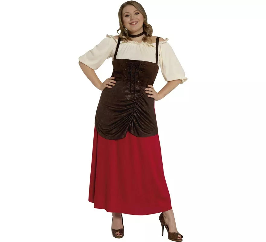 Translation missing: fr.Disfraz de Tabernera Medieval para mujer