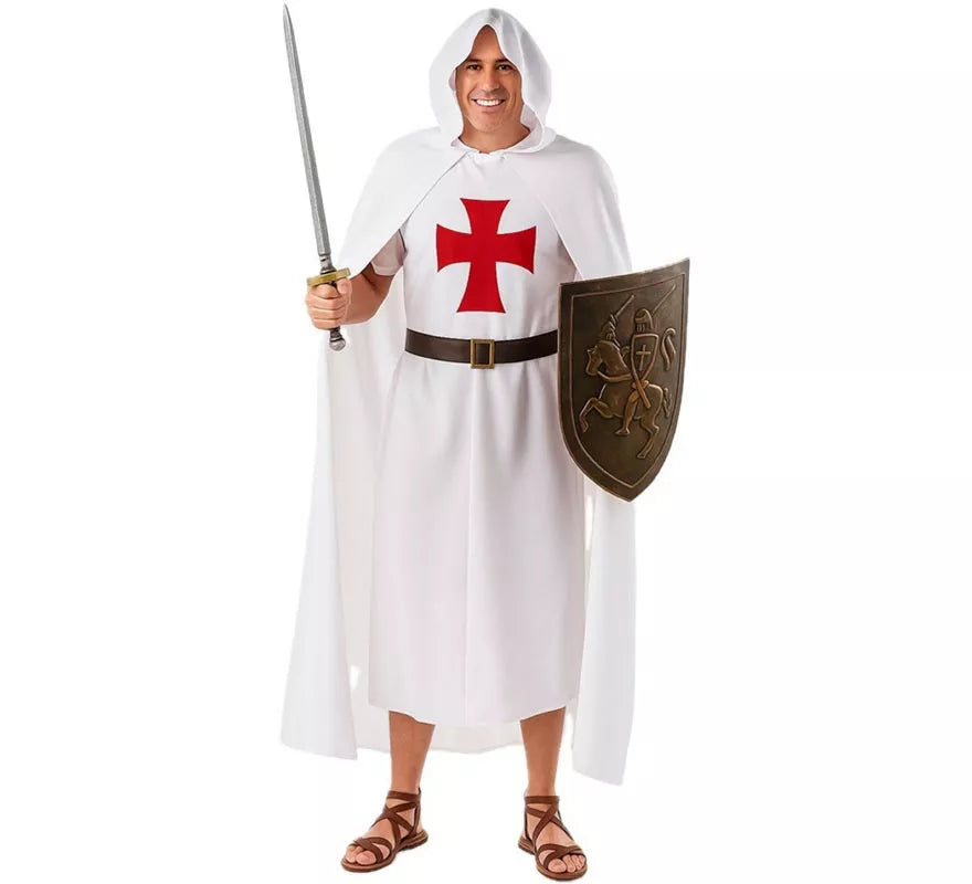 Translation missing: fr.Disfraz de Templario Blanco para hombre