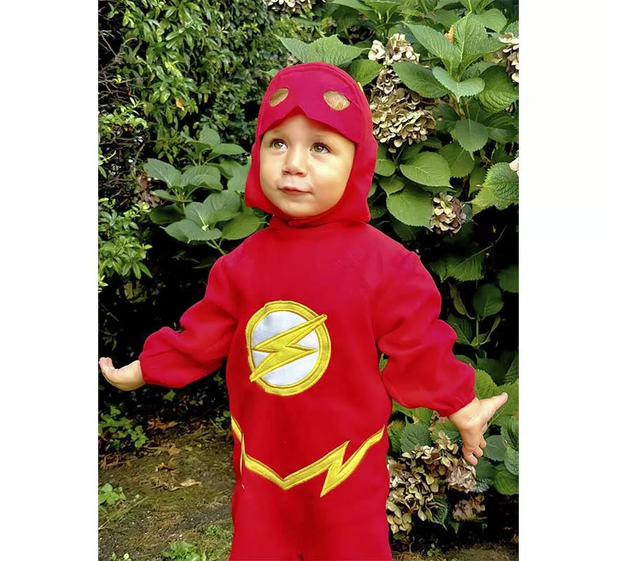 Translation missing: fr.Disfraz de The Flash con gorro para bebé