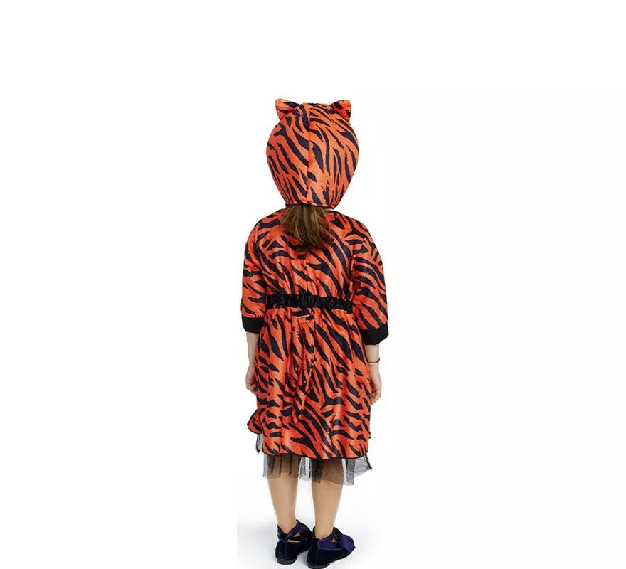 Translation missing: fr.Disfraz de Tigresa en vestido naranja para bebé y niña