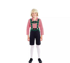 Costume tyrolien avec pantalon noir pour garçon