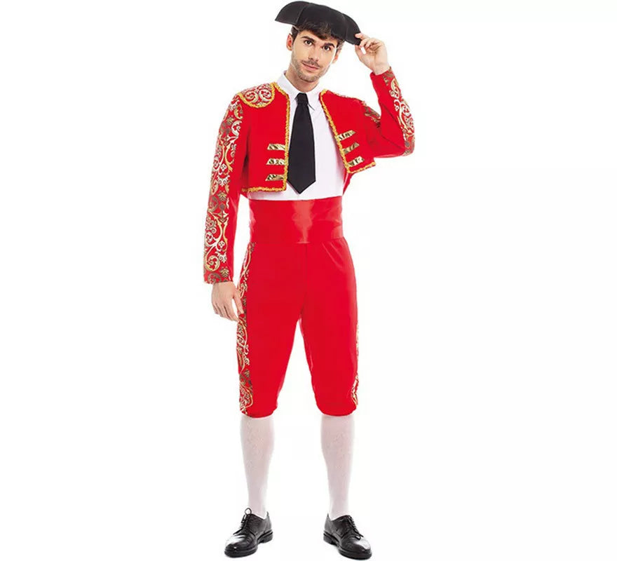 Translation missing: fr.Disfraz de Torero rojo Español para hombre