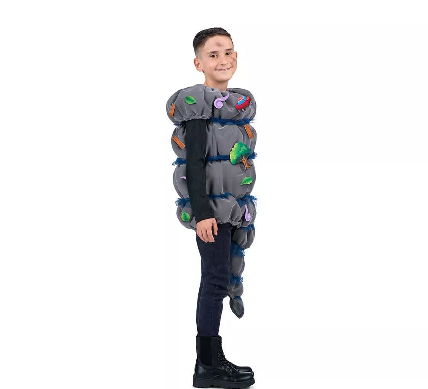 Translation missing: fr.Disfraz de Tornado gris con accesorios para niños