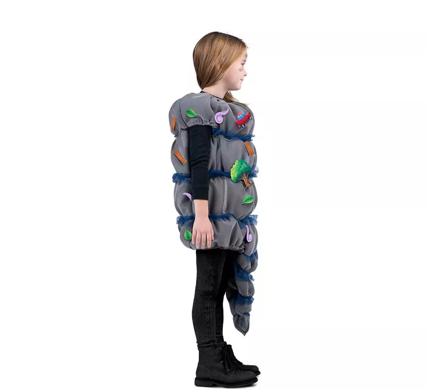 Disfraz de Tornado gris con accesorios para niños