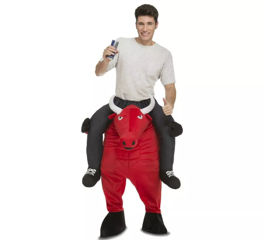 Translation missing: fr.Disfraz de Toro Rojo a hombros para adultos