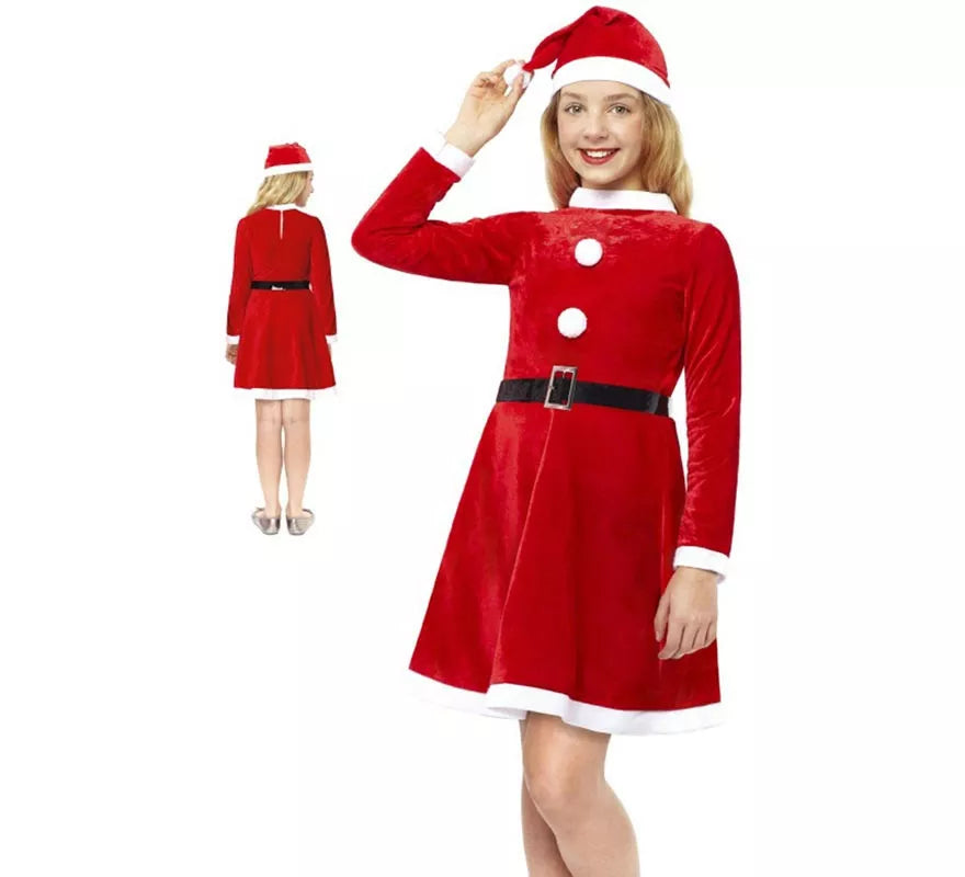 Translation missing: fr.Disfraz de Traje Mamá Noel para bebé y niña