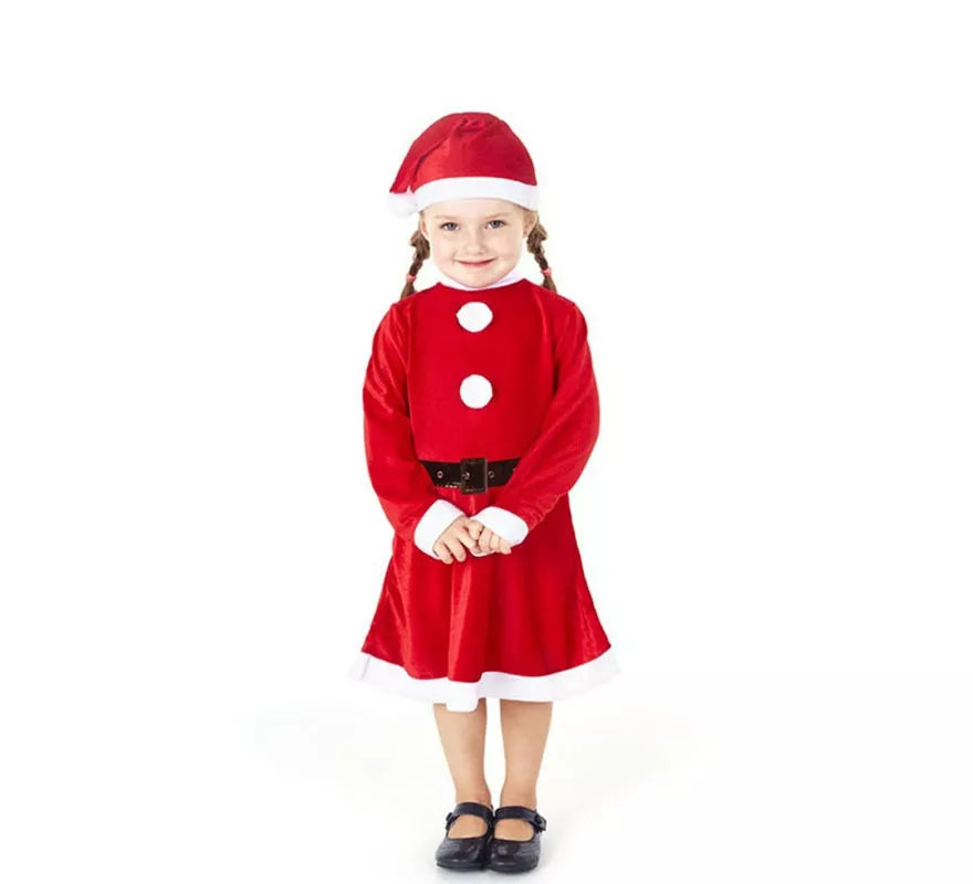 Translation missing: fr.Disfraz de Traje Mamá Noel para bebé y niña