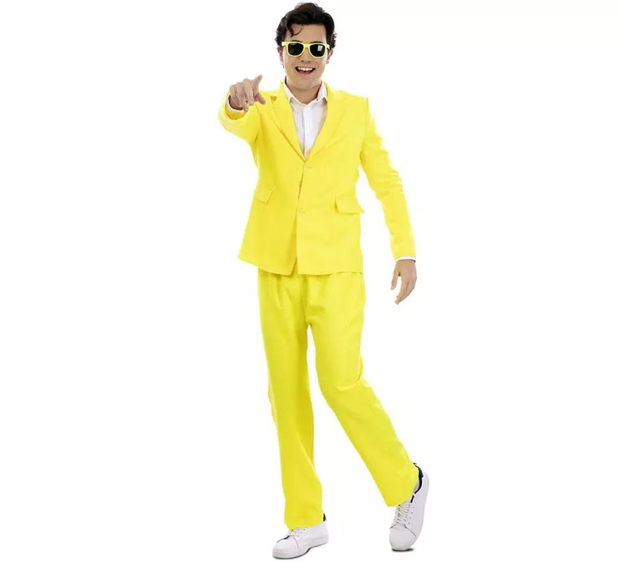 Translation missing: fr.Disfraz de Traje Neón amarillo para hombre