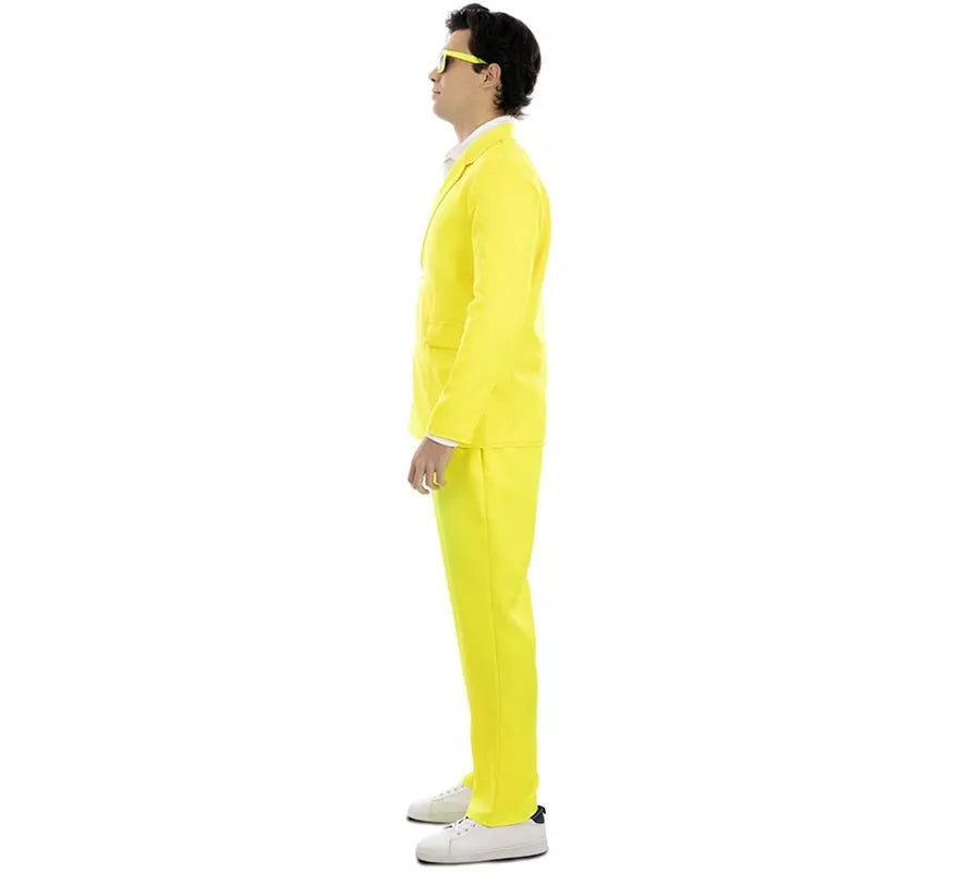 Translation missing: fr.Disfraz de Traje Neón amarillo para hombre