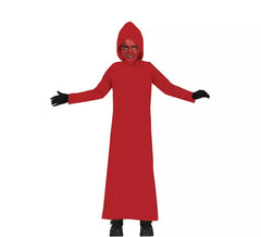 Costume de démon à capuche rouge pour enfants