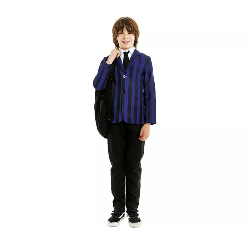 Translation missing: fr.Disfraz de Uniforme de Colegio Tenebroso para niño y adolescente