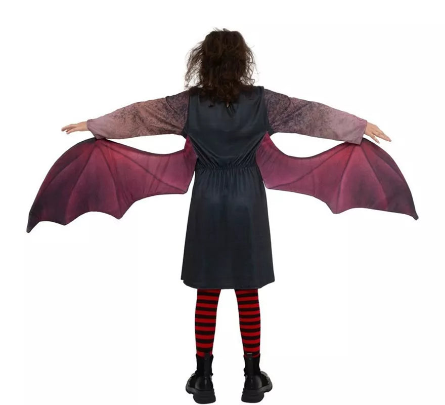 Translation missing: fr.Disfraz de Vampira oscura con alas para niña