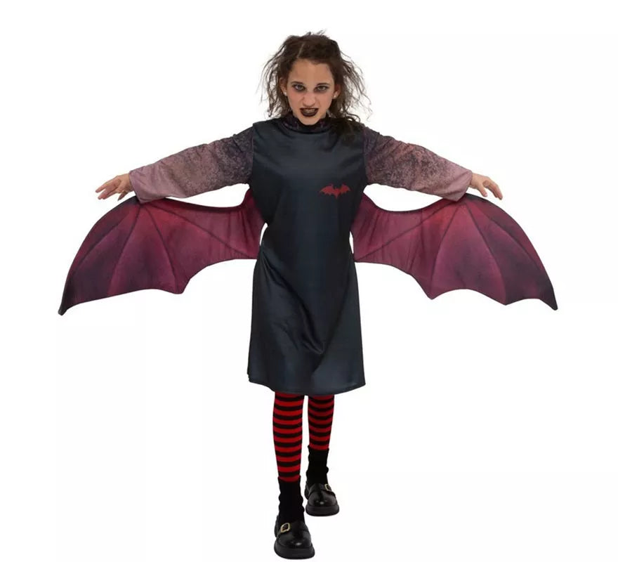 Translation missing: fr.Disfraz de Vampira oscura con alas para niña