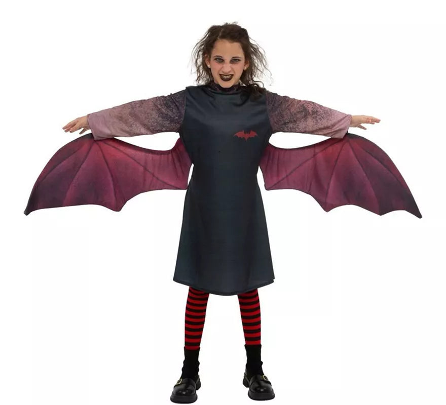 Translation missing: fr.Disfraz de Vampira oscura con alas para niña