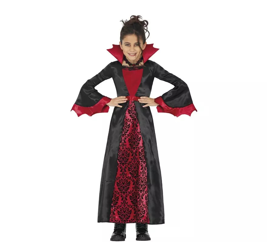 Translation missing: fr.Disfraz de Vampiresa burdeos para niña