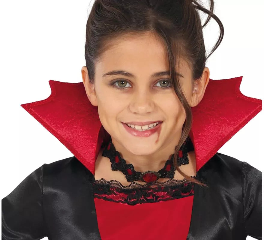 Translation missing: fr.Disfraz de Vampiresa burdeos para niña