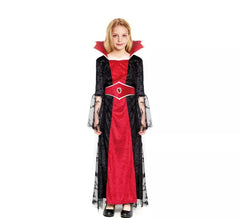 Costume de cape de vampire en dentelle pour fille