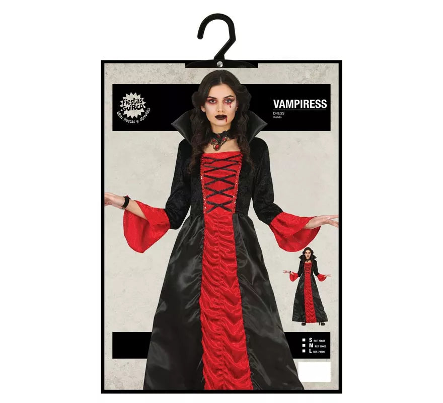 Translation missing: fr.Disfraz de Vampiresa Clásica Roja para mujer