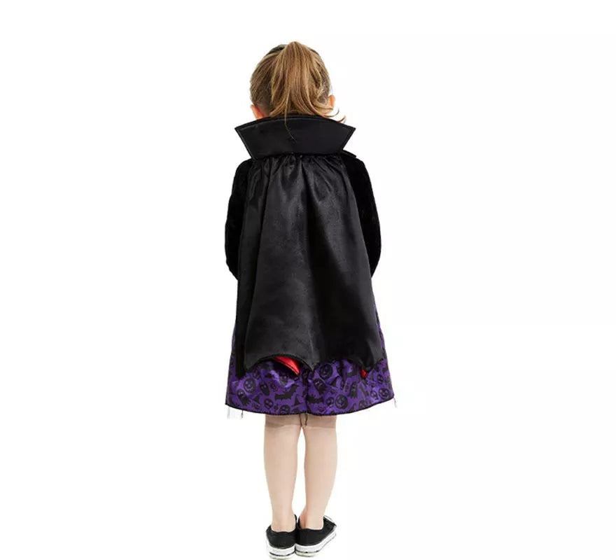 Translation missing: fr.Disfraz de Vampiresa clásico con capa y cuello para bebé y niña