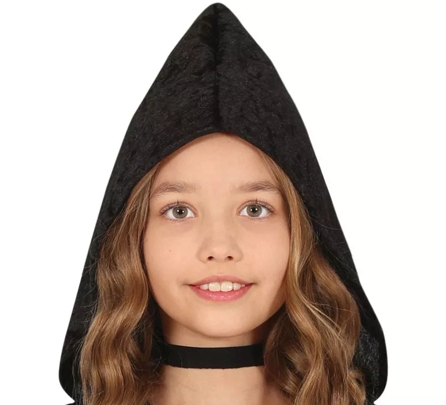 Translation missing: fr.Disfraz de Vampiresa con capucha negra para niña