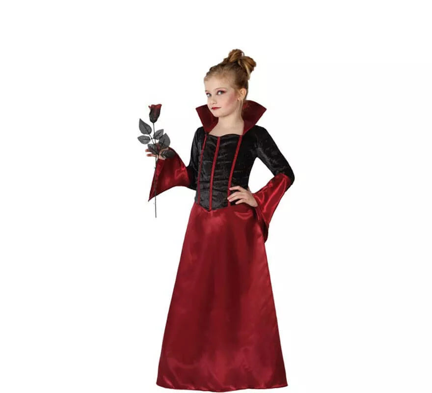 Translation missing: fr.Disfraz de Vampiresa con Cuello para niña