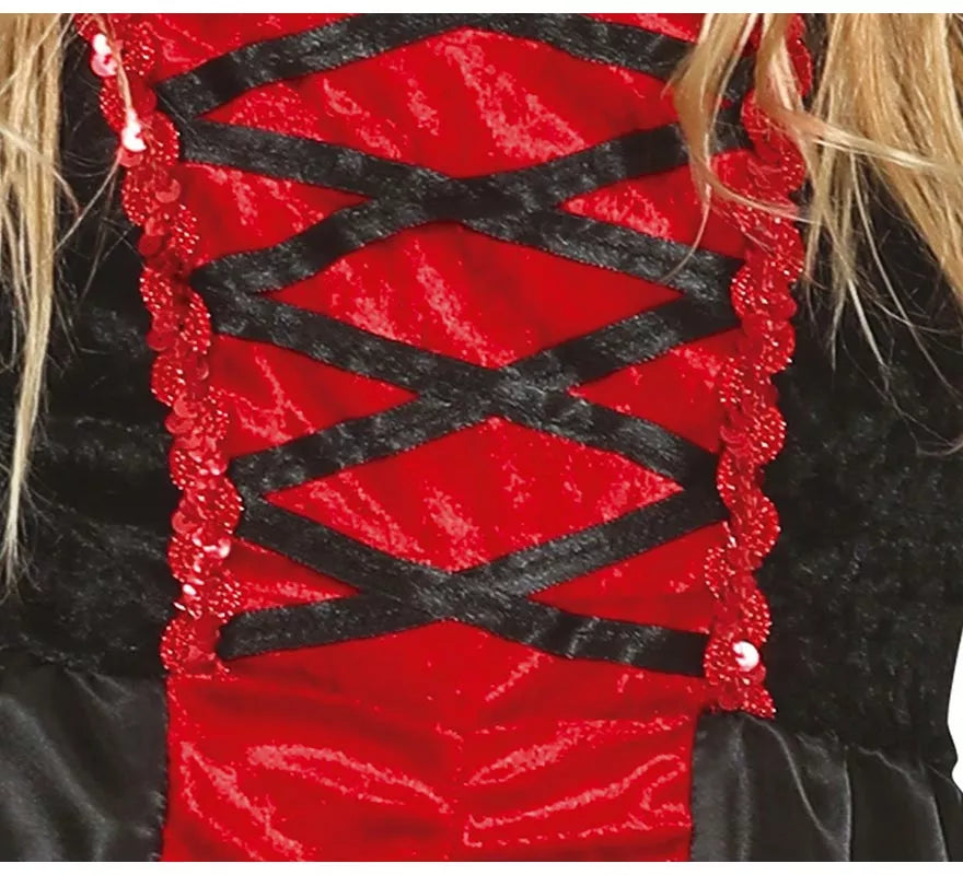 Translation missing: fr.Disfraz de Vampiresa con vestido largo para niña