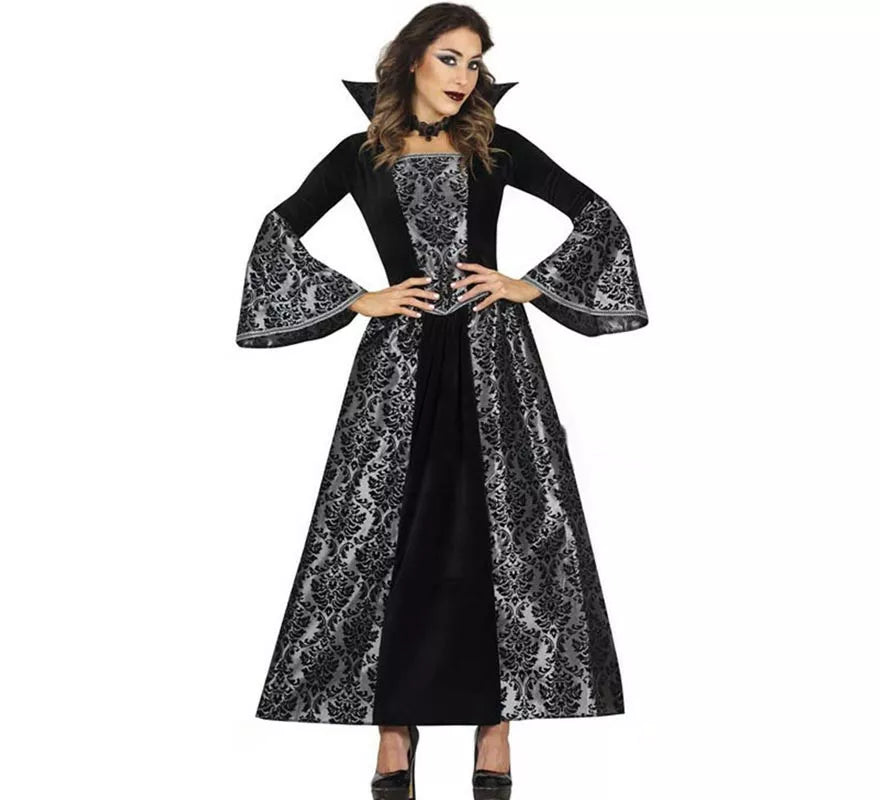Translation missing: fr.Disfraz de Vampiresa de Gótica plateada para mujer