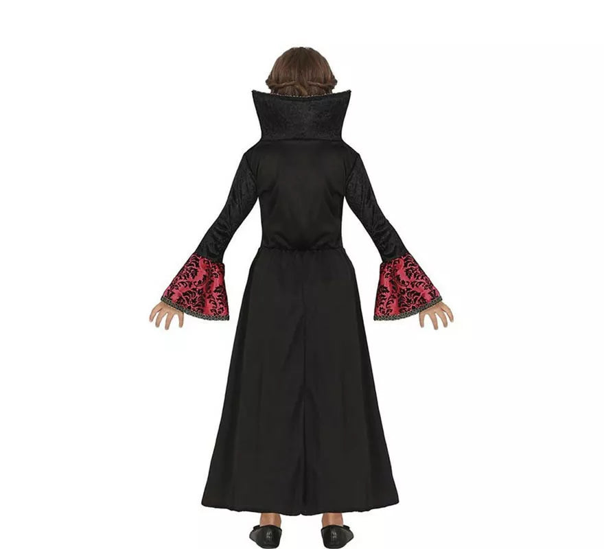 Translation missing: fr.Disfraz de Vampiresa de Gótica rojo para niña