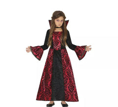 Costume de vampire gothique rouge pour fille