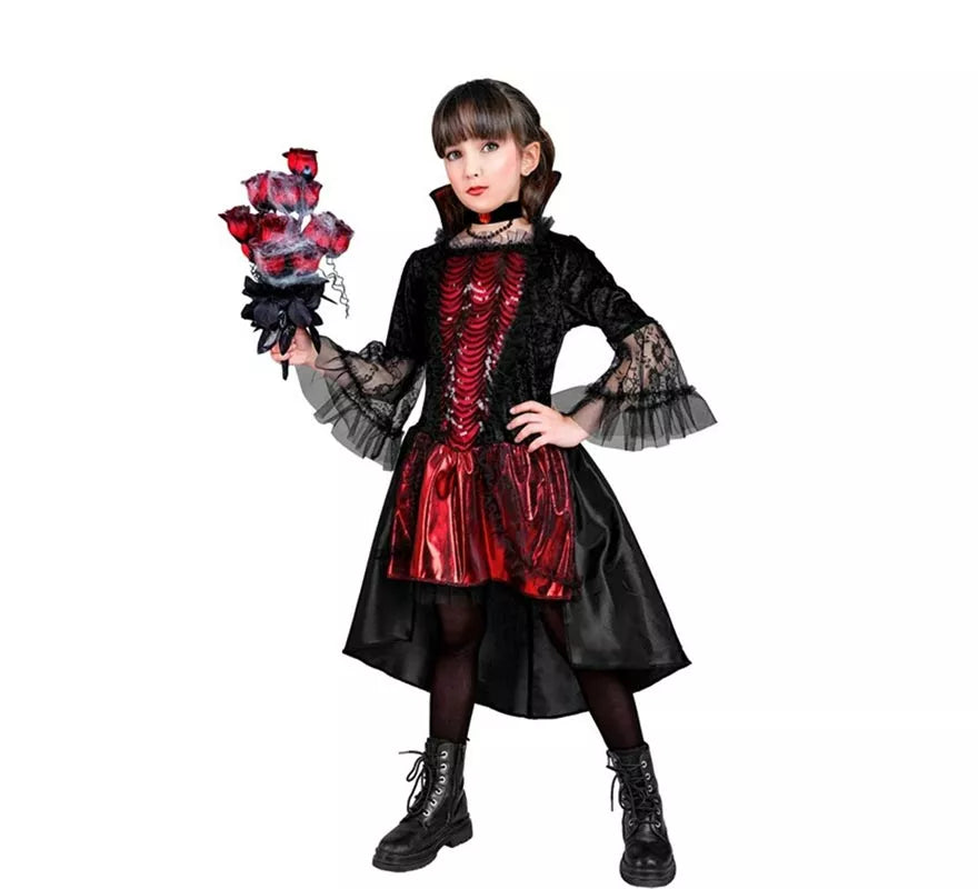 Translation missing: fr.Disfraz de Vampiresa Elegante para niña