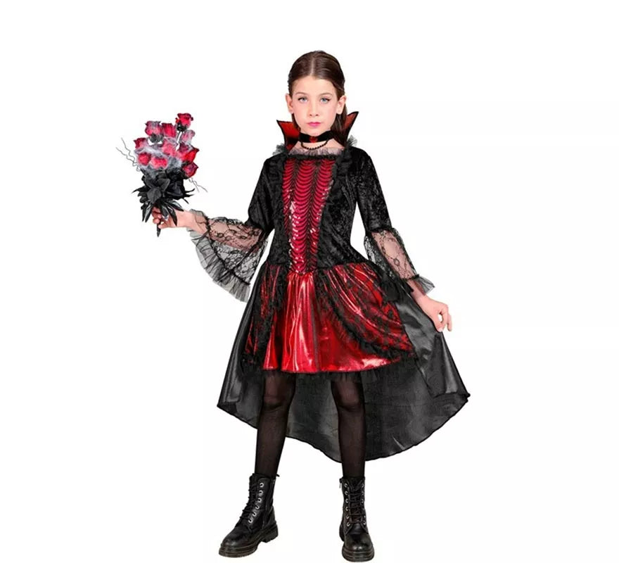 Translation missing: fr.Disfraz de Vampiresa Elegante para niña