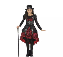 Costume de vampire gothique steampunk pour filles