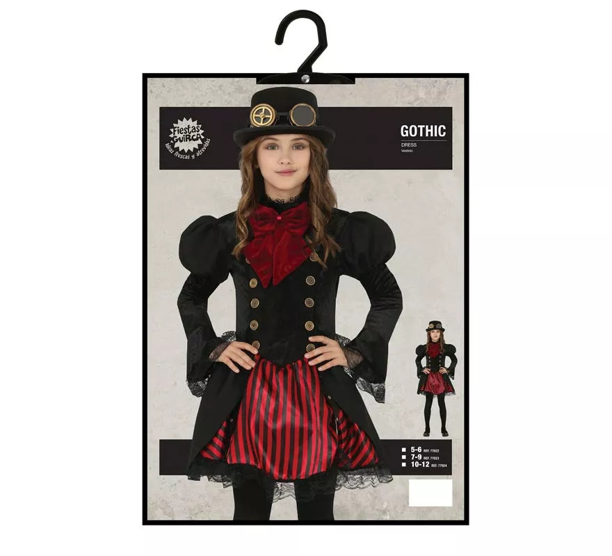 Translation missing: fr.Disfraz de Vampiresa Gótica Steampunk para niña