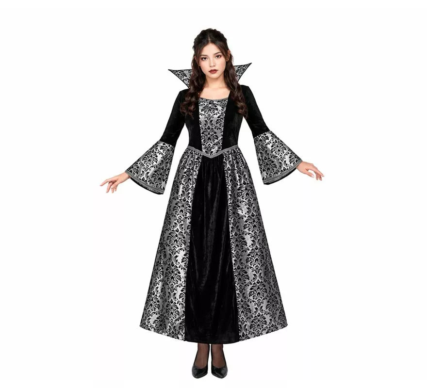 Translation missing: fr.Disfraz de Vampiresa gris y negra para mujer