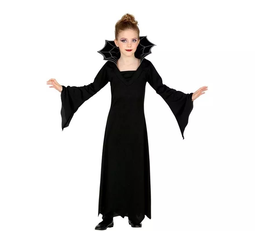 Translation missing: fr.Disfraz de Vampiresa negro para niña