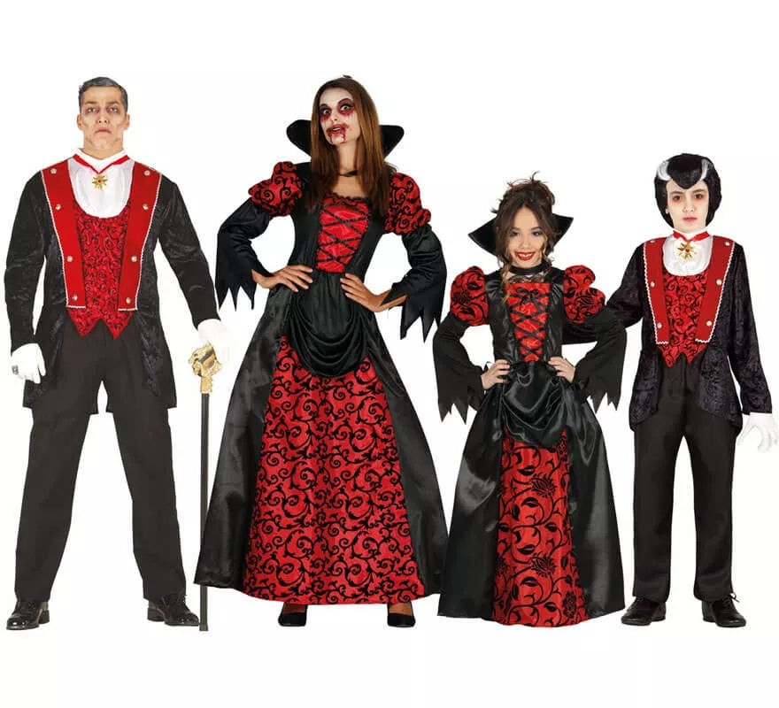 Translation missing: fr.Disfraz de Vampiresa Roja para niña