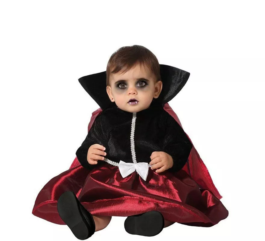 Translation missing: fr.Disfraz de Vampiresa rojo y negro para bebé y niños
