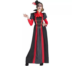 Déguisement de Vampiresse Victorienne Rouge pour femme