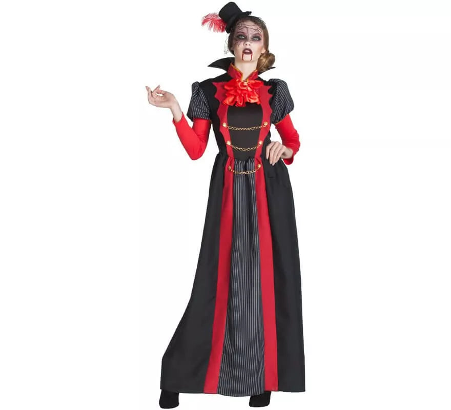 Translation missing: fr.Disfraz de Vampiresa Victoriana Roja para mujer
