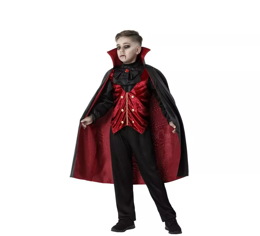 Translation missing: fr.Disfraz de Vampiro Borgoña para niño