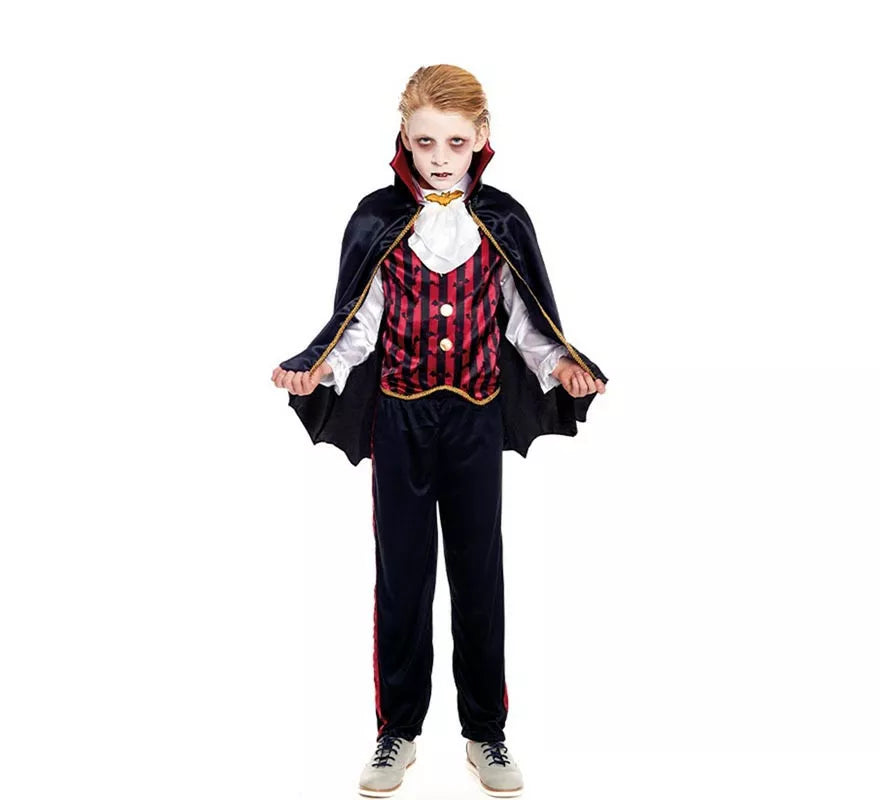 Translation missing: fr.Disfraz de Vampiro Clásico Capa corta para niño