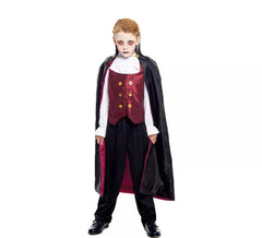 Cape longue de costume de vampire classique pour garçons
