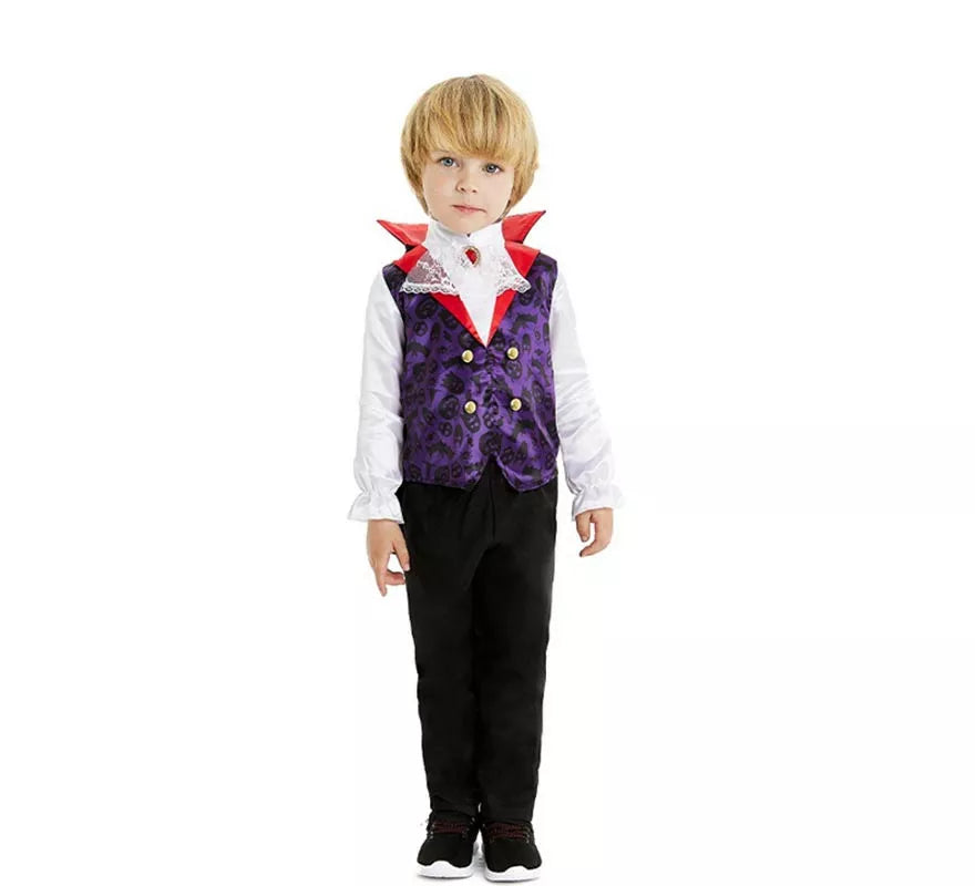 Translation missing: fr.Disfraz de Vampiro clásico con capa y cuello para bebé y niño