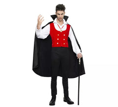 Déguisement de Vampire ou Comte Dracula avec cape pour homme.