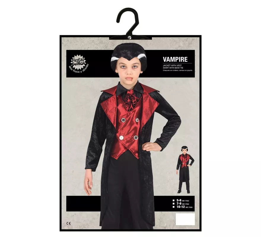 Translation missing: fr.Disfraz de Vampiro Elegante con chaleco para niño