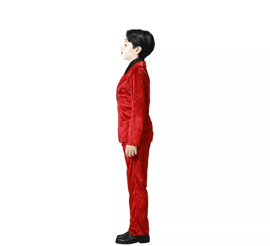 Translation missing: fr.Disfraz de Vampiro Elegante Rojo para niño