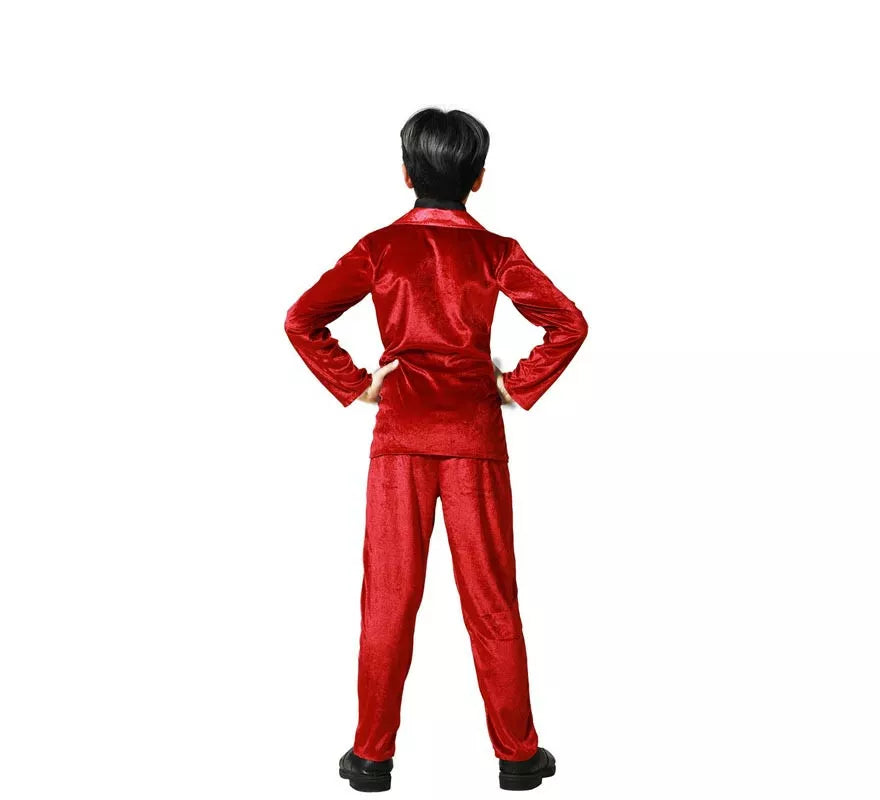 Translation missing: fr.Disfraz de Vampiro Elegante Rojo para niño