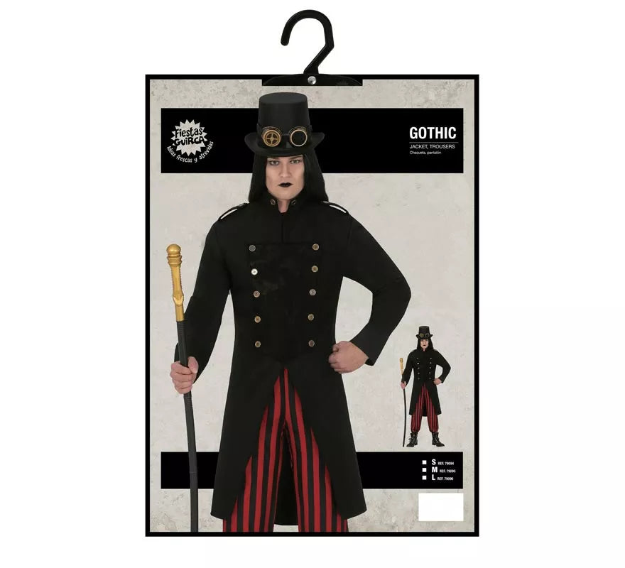 Translation missing: fr.Disfraz de Vampiro Gótico Steampunk para hombre
