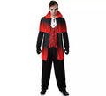 Disfraz de Vampiro rojo y negro para hombre