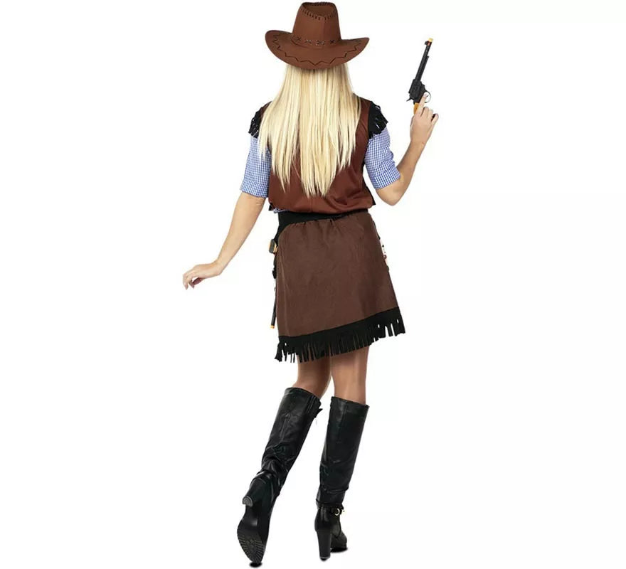 Translation missing: fr.Disfraz de Vaquera con estampado vaca para mujer